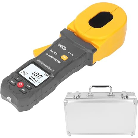 Digital Clamp Meter for Ground Resistance Testing with LCD Display and Auto Power Off
