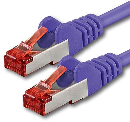 1aTTack.de 1x 20m - Cat 6 Netzwerk-Kabel Patch-Kabel Cat6 RJ45 SFTP - violett