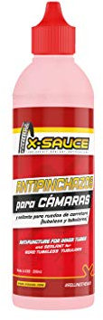X-SAUCE Anti-pinchazos para cámaras + Ruedas de Carretera (Cámara, tubulares y tubeless) 200ML