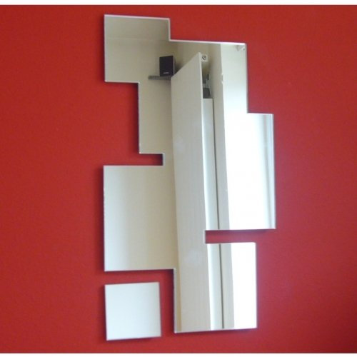 Super Cool Creations Eckig Collage Spiegel - 60cm x 34cm