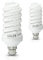 2 x 35w Energy Saving Spiral Light Bulb Warm White 175w Equivalent Very Bright, Bayonet Cap B22, New Advanced T3 Technology Instant Light
