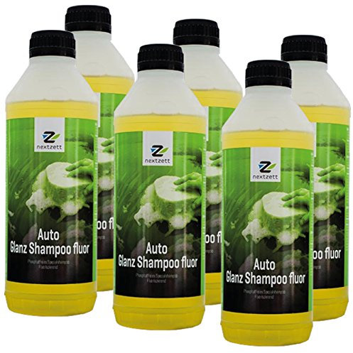 6x Nextzett (ehem. Einszett) Auto-Glanzshampoo fluor 1000ml