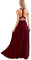Femme Robe Longue de Cérémonie Chic Multi-Style Sexy Taille Haute Sans Manche d'Été Bandage de Soirée Cocktail Demoiselle d'Honneur Mariage Fête Anniversaire Bordeaux S
