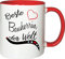 Mister Merchandise Becher Tasse Beste Bauherrin der Welt. Kaffee Kaffeetasse liebevoll Bedruckt Beruf Job Arbeit Weiß-Rot