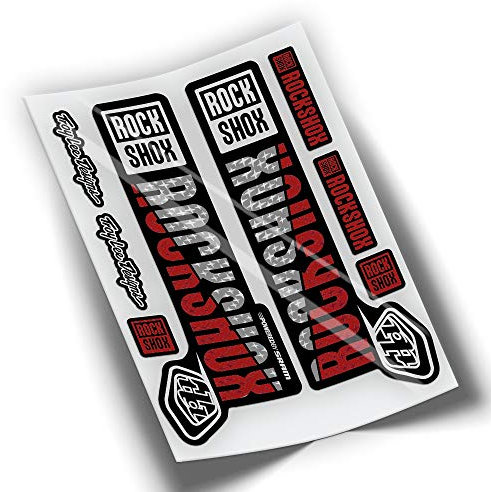 Stickers autocollants fourche ROCKSHOX Troy Lee Designs WP281