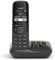 Gigaset AS690A - téléphone DECT sans fil avec répondeur - grand écran à haut contraste - excellente qualité audio - profils sonores réglables - fonction mains libres - protection des appels, noir