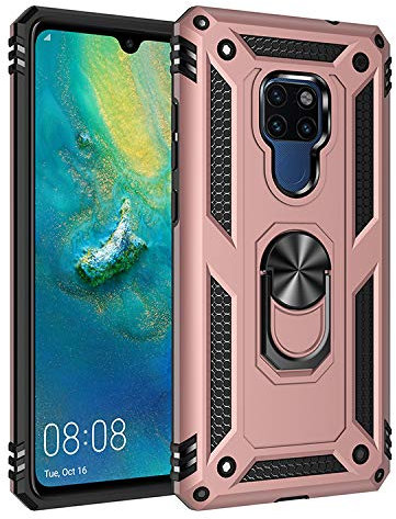 Jielangxin Cover per Huawei Mate 20,360 Grado Rotazione Protective Custodia Cover per Huawei Mate 20 HMA-AL00 HMA-TL00 HMA-LX9 HMA-L29 Custodia Case Cover Pink