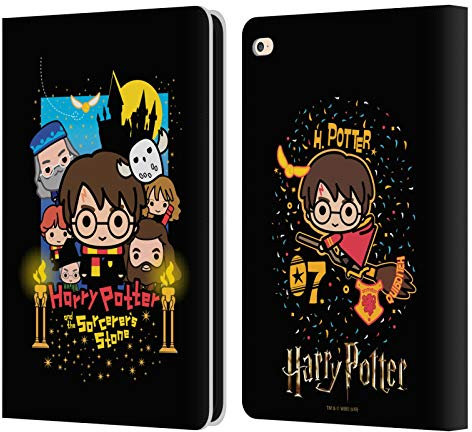 Head Case Designs Licenciado Oficialmente Harry Potter Piedra de hechicero Deathly Hallows I Carcasa de Cuero Tipo Libro Compatible con Apple iPad Air 2 (2014)