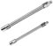 Carkio Lot de 2 rallonges de douilles flexibles en acier inoxydable Argenté 1/4 3/8