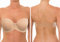 YANDW Strapless Lightly Padded Full Figured Coverage Bra Clear Back Multiway Invisible Straps Backless Brassiere for Women Nude, 36C