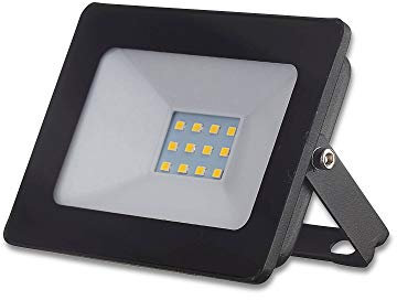 LED Fluter 10W neutralweiß 230V - Außen-Strahler hell und flach IP65 Flutlicht - Garten-Lampe Außenleuchte Gartenstrahler