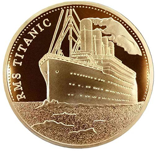 Hotaden 1pc titánica de la Nave Moneda Conmemorativa Titanic Incidente Recoger BTC Bitcoin Artes Regalos de la decoración del hogar