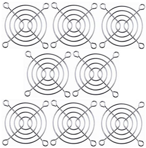 GDQLCNXB Metal 60mm PC Computer Fan Grill Mounting Finger Guard Protection Cover,Pack of 8