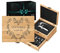Maverton Accessori da vino La Dedica - Kit da Sommelier Personalizzato - Scatola in legno di bambù + 8 pezzi di Accessori Vino - regalo uomo - Cuore