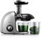 Entsafter Slow Juicer, HOUSNAT Entsafter Gemüse und Obst mit 2 Geschwindigkeiten, Maximale Nährstoffe, Saftpresse mit Ruhiger Motor, Umkehrfunktion, Slow Juicer mit Rezept, Reinigungsbürste＆Saftkanne