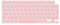 MOSISO Tastaturabdeckung Skin Kompatibel mit MacBook Air 13,6 M3 A3113 M2 A2681 2025-2022, für MacBook Air 15 2025-2023, für Mac Pro 14/16 Zoll M4 M3 M2 M1 2021-2025, EU-Layout,Rosenquarz