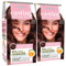 L'Oréal Paris Casting Natural Gloss Trattamento Colorante Ultra-Glossy Tono su Tono Tinta Colore 423 Marrone Castagna Senza Ammoniaca con Maschera Capelli Guanti e Rivelatore in Crema - 2 Confezioni