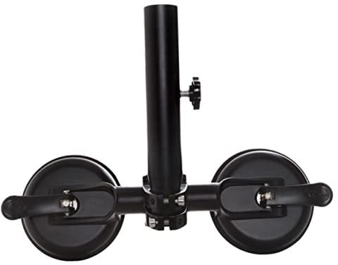 OFFSCH Flagpole Sucker Bracket Portable Flag Pole Suction Mount Flagpole Holder Vehicle Flag Pole Holder Suction Flag Mount Metal Car Supplies Flag Pole Stands Iron Suite Wall-mounted