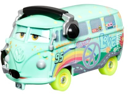 Disney Cars Glow Racers Fillmore Druckguss-Fahrzeug im Maßstab 1:55