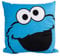 United Labels Sesamstraße Kissen - Krümelmonster Dekokissen Blau 30x30 cm