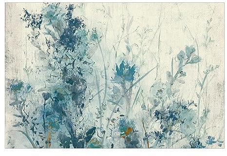 Bilderwelten Fototapete Blaue Frühlingswiese 190x288 cm Vlies-Tapete XXL Smart Wandtapete Wanddekoration Wohnzimmer Schlafzimmer