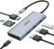 USB C Hub 7 in 1 with PD Charging, DisplayPort Adapter 8K@60Hz/4K@144Hz/2K@240Hz, 3 USB-A 2.0 and SD/Micro SD for MacBook/Gaming Laptops/Steam Deck/iPhone 5