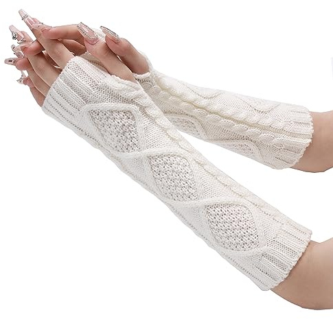 SherryDC Damen Zopfmuster Oberschenkelhohe Stiefelsocken extra lange Winterstrümpfe Beinwärmer