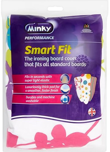 AMK® SmartFit Ironing Board Cover 125 x 45cm Super Tight Elasticated Fit Smart All Long Lasting Machine Washable