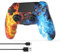 Controller wireless per PS4, Gamepad remoto senza fili con/doppia vibrazione / 6 assi sensore di movimento/funzione audio, controller di gioco ampiamente compatibile con PS4 / PC/iOS (rosso)
