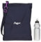 Elephant Turnbeutel Sportbeutel Hero Signature Attach Bag Tasche fixierbar Jungen Mädchen Auswahl passt zu Cyber Camo, Two Tone, Flower, Cube oder Plaid + Trinkflasche (Tiff Lila 13019)