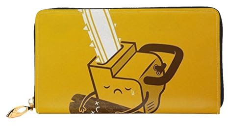 ESASAM Cute Crying Chainsaw Luxurious and Durable Leather Wallet for Men and Women â€“ Multifunctional and Secure, Nano-Imprint, Perfect for Daily Use and Special Occasions