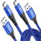 Cavo usb type-c [2 pezzi 1m3m] Cavo iphone usb c ricarica rapida, cavo di ricarica in nylon di type c per i phone 16 15 Pro Max, Galaxy S22 S21 S20 S10 S9 S25 S24 S23 Note 20,A72,Pixel,Hua wei