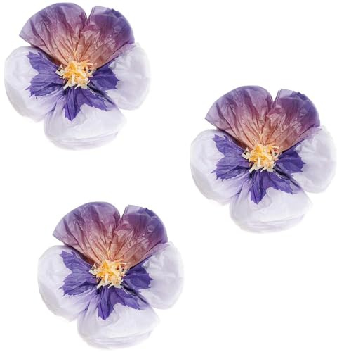 Seidenpapierblumen Stiefmütterchen, Lila, S, FSC MIX, Ø 13 cm, 3 Stk