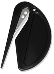 Brieföffner Folienschneider Kunststoff Mini-Brieföffner Effizient Mail Öffner Tool mit Scharfen Kanten Bastelmesser Brieföffner Sicherheitsschneide zum Verpacken Post und Papier Schneiden (Schwarz)