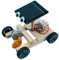 UPKOCH Solarauto Selber Bauen Projekte Stemmen Solarbetriebenes Auto Elektronik-kit 3D-Puzzle-Spielzeug Holz Elektroauto Holz Montage Solarauto Modell Kind Handbuch Kleine Produktion