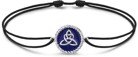 JENDEAR SHINE Fußkettchen für Damen 925er Sterlingsilber Keltischer Knoten Fußkettchen, Verstellbare Handgemachte Seilkette, Sommer Strand Knöchelschmuck