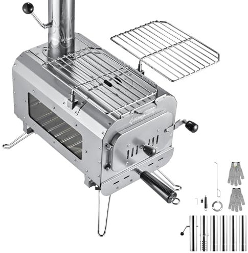 KingCamp Zelt Ofen Greenland M Outdoor Küche Mini Camping Herd Heizung Stahl