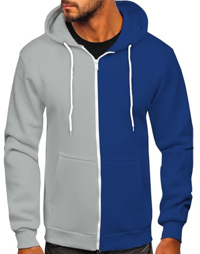 ZHENDEGL Zipper Herren Fleece Pullover Herren Sweatjacke Jungen Pulli Herren Pullover Für Herren