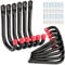 12 Pcs Garage Storage Hooks, 10.5cm Heavy Duty Wall Mount Garage Hangers (14cm x 10.5cm)