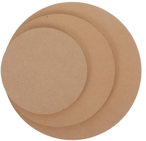 ULTECHNOVO 3piezas Moldes Para Cerámica De Madera Comprimida Alta Densidad Platos Redondos Para Formación y Secado De Arcilla Herramientas Diy Para Modelado Artesanal y Cerámica Medidas