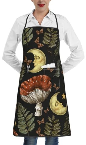 Anceky Delantales de cocina botánicos vintage