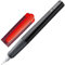 Lamy nexx Harry Potter Gryffindor Füller – Special Edition Füllhalter mit Gravur des Hauses - Stahlfeder in Strichbreite A – leichtes Aluminiumgehäuse – inkl. Tintenpatrone T10 blau – Rechtshänder