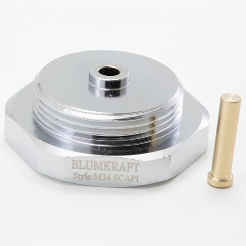 BLUMKRAFT Adaptateur Radiateur Compatible avec M34 x1.5 SCAPI (Prototype) vers M30 x 1.5 pour Thermostat/tête thermostatique M30x1.5 mâle