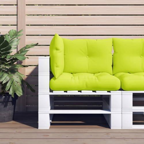 Teenpull Palettenkissen 3-TLG., Hellgrün, wasserabweisend, Polyester, für Gartenmöbel, Sofa, Bequeme Sitzgelegenheit draußen