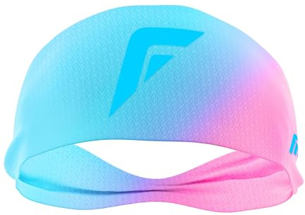 Franklin Sports Baseball + Softball Headband - Adult Workout + Athletic Headbands for Men + Women - Sweat Wicking for Running + Exercise - One Size Fits Most - Cotton Candy