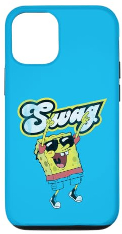 Hülle für iPhone 12/12 Pro Spongebob Schwammkopf Swag Distressed