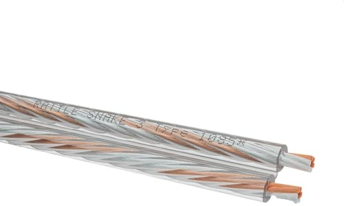 OEHLBACH Rattle Snake 3 - Lautsprecherkabel mit 2x3mm² Querschnitt - Kupfer/versilbertes Kupfer - transparent - Preis pro Meter