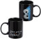 Sesamstraße Tasse - Krümelmonster Kaffeetasse Becher Kaffeebecher aus Steingut Schwarz 320 ml