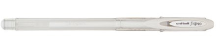 uni-ball Signo UM-120AC Gel Rollerball Pen - Pastel White, Pack of 12