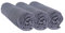 3 Spannbetttücher Jersey Baumwolle – 60 x 120 – grau